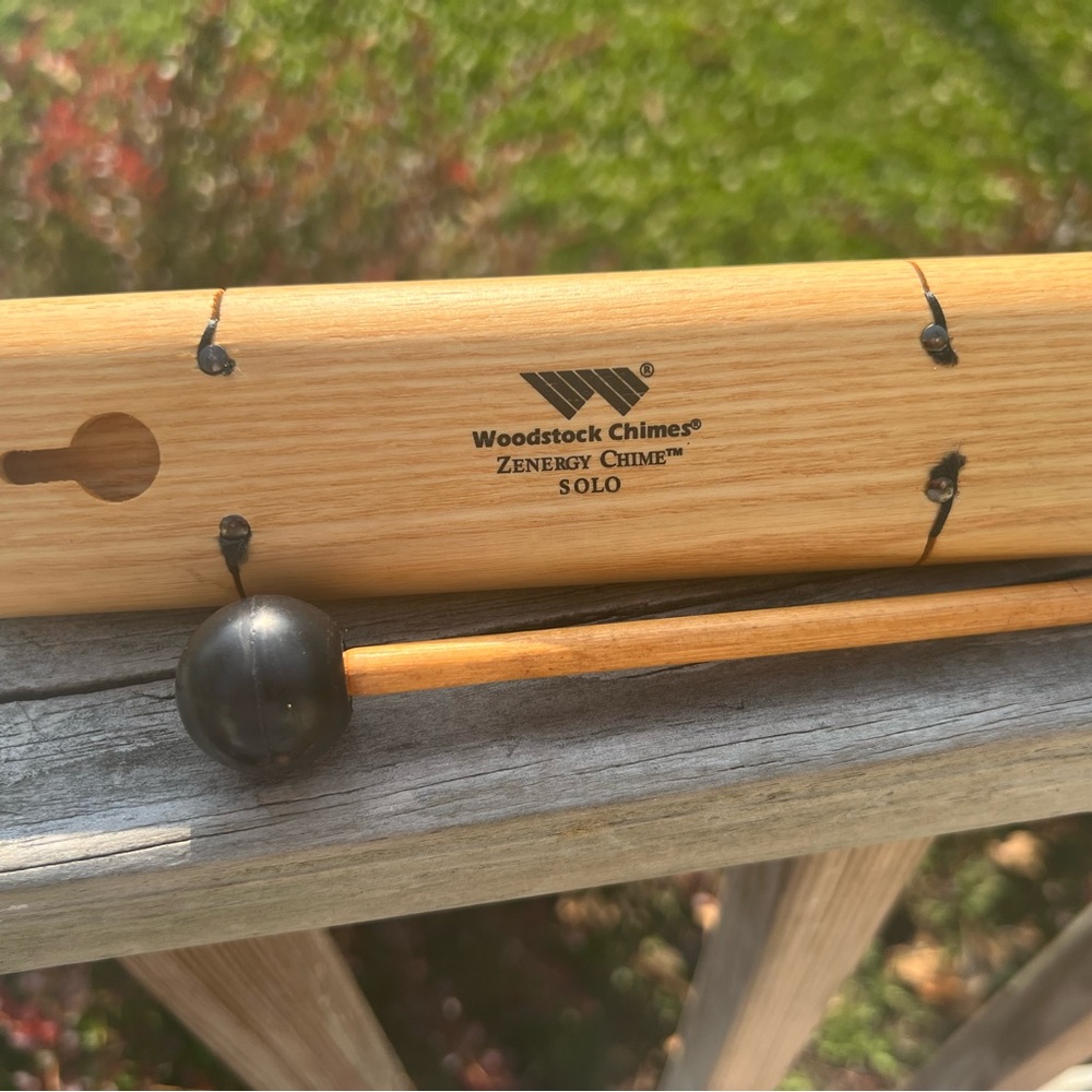 The Original WOODSTOCK CHIMES  Zenergy Chime SOLO CHIME 7" Inches and STRIKER